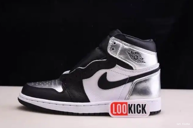 1st Kicks WMNS SILVER 1 HIGH CD0461-001 OG AIR JORDAN TOE 0527